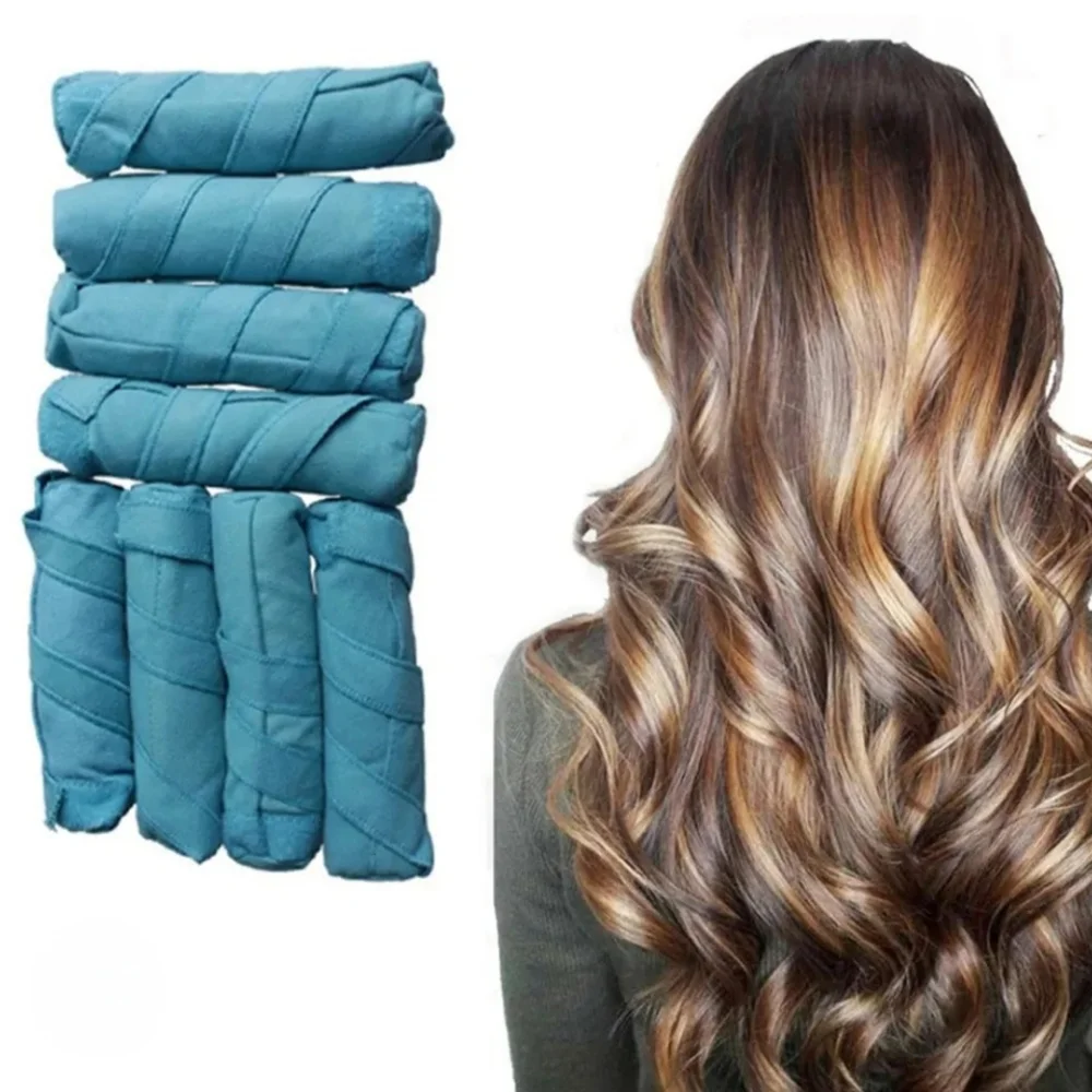 SLEEP STYLER Curlers 8 soft foam rollers Large hair waves L 6